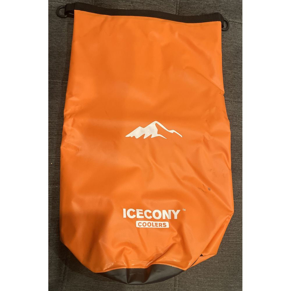 IceCony‎ Cooler Backpack 30 Cans Lightweight Insulated Leak Orange - READ